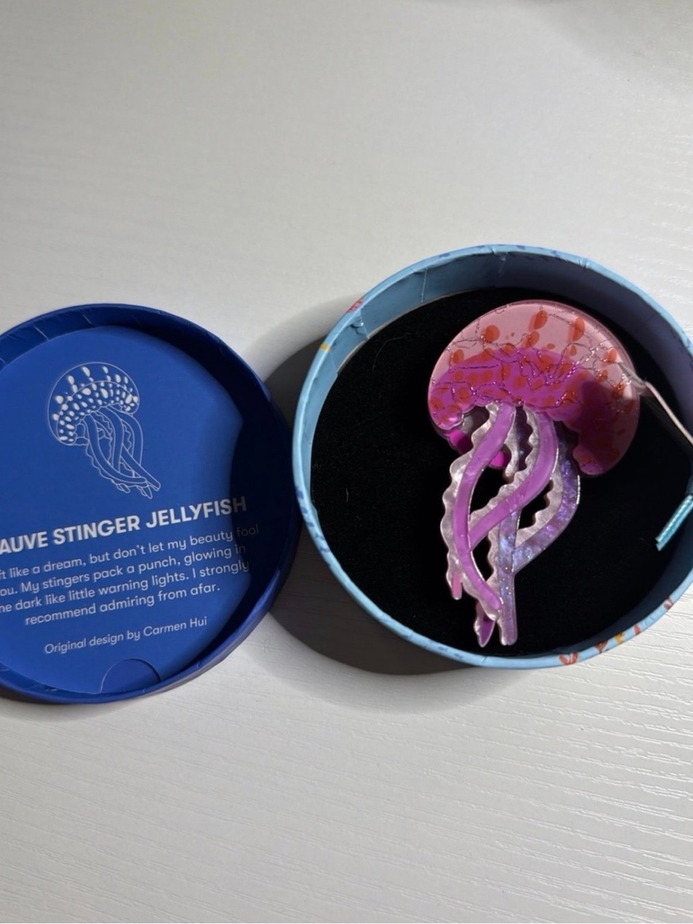 Erstwilder Mauve Stinger Jellyfish Brooch